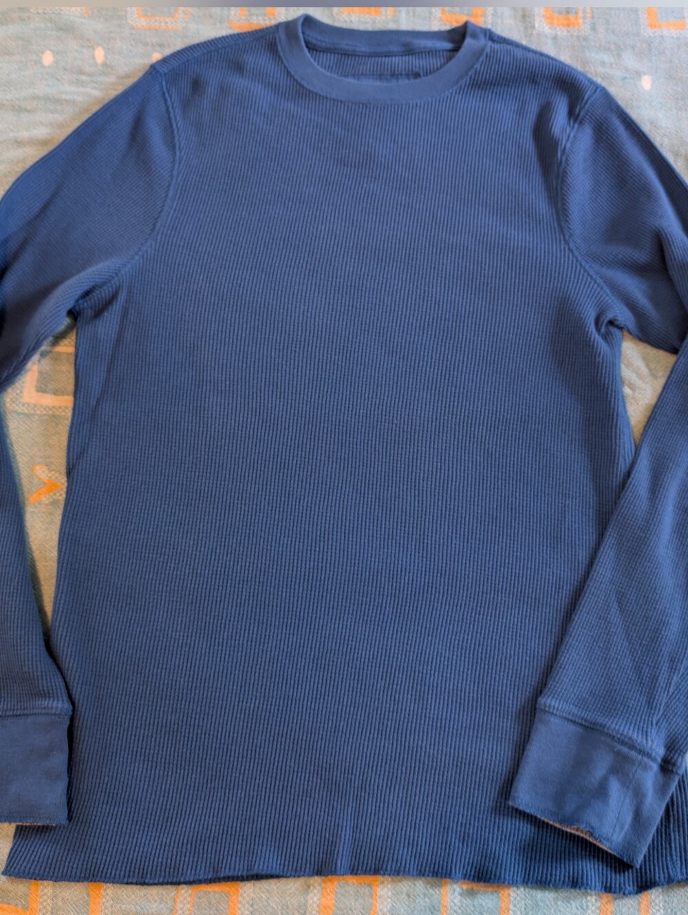 Urban Pipeline Waffle Knit Long-Sleeve Shirt Blue M